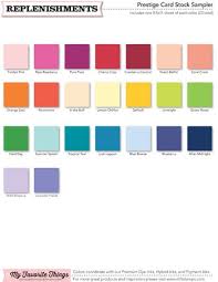 Mft Prestige Cardstock Color Chart Matches With Mft Stamp