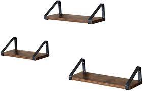 49,00 € · étagère murale industrielle manguier massif et métal 60 cm rack miliboo. Lot De 3 Etageres Murales Style Industriel Marron Et Noir 12 0000101 Leroy Merlin