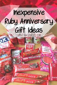 It is said to represent the way in which your. Inexpensive Ruby Wedding Anniversary Gift Ideas Sum Of Their Stories Craft Blog