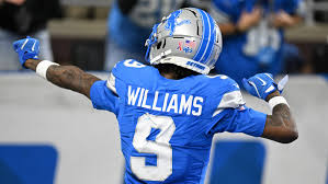Jameson Williams' 52-yard touchdown to give the Detroit Lions a 17-3 lead  over Rams