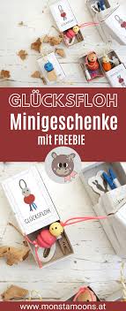 Glucksfloh Geschenk Kleine Geschenke Fur Kinder Mini Geschenk Selbstgemachte Geschenke Kinder