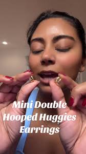 A pair of earrings that will go with any look. Lightweight and substantial,  premium quality! #jewelry #earrings #gold #hoopedearrings #minimalist  #aesthetic