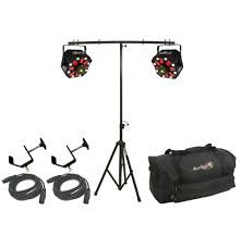 Chauvet Dj Lighting 2 Swarm 5 Fx Derby Led Light Bag T Bar Stand Cables Clamps Ebay