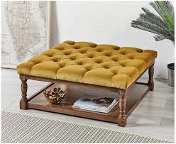 There is no shortage of outdoor footstools or swimming pool footstools, covered with fabrics resistant to the weather and. Burlington Deep Buttoned Square Oak Framed Coffee Table Stool Footstools More