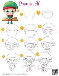 Draw An Elf Busy Shark Elf Drawings Easy Drawings For Kids Drawing For Kids