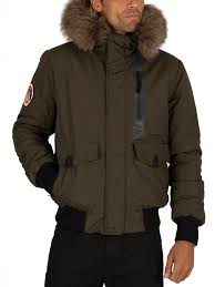 Superdry Everest Bomber Jacket Army Khaki