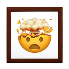 What more do you need? Shocked Face With Exploding Head Emoji Keepsake Box Shocked Face Keepsake Boxes Emoji