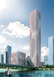 Sinosteel Tower Tianjin China Futuristic Architecture Facade Architecture Skyscraper Architecture