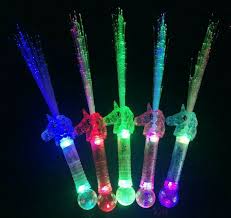 Unicorn Light Up Wands Led Unicorn Fiber Optic Party Favors Children Gift 5 Pks Walmart Com Walmart Com