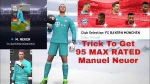 Manuel neuer plays for other european teams team fc bayern münchen and the germany national team in pro evolution. Trick To Get Manuel Neuer In Bayern Munich Club Selection Pes 2021 Mobile Youtube