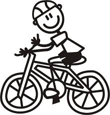 Papa Bicicleta Stick Figures Sketch Notes Happy Kids