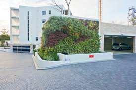 Taskers Freemantle Green Wall Vertical Garden For Car Parking Lot By Atlantis Aurora Atlantis Aurora