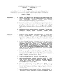Contoh surat keputusan pemberian sanksi. Draft Sk Kades Bkd