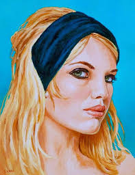 Series of Self Portraits. I like to paint myself every now and then to  study techniques and my ageing process. #1. Self Portrait from 2009. 3 ft.  x 6 ft. (this one