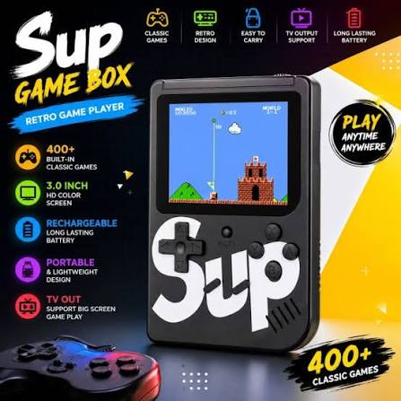 Retro Portable Mini Video Game Console 3.0 Inch LCD Screen Kids Gift 8-Bit Handheld Game Player Built-in 400 games AV Output | Daraz.pk