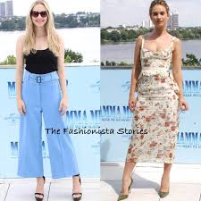 That's because lily james, from downton abbey and disney's cinderella, plays the young donna in. Amanda Seyfried Lily James At The Mamma Mia Here We Go Again Germany Photocall