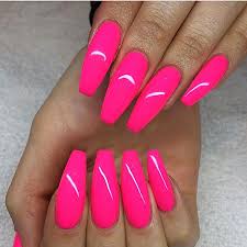 Authorized glam and glits nail design dealer! Hot Pink Square Acrylic Nails Nail And Manicure Trends