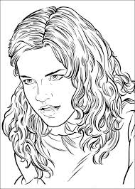 Hermione Granger Who Is Angry Coloring Pages For Kids Fed Printable Harry Potter Coloring Pages For Kids