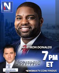 TONIGHT: Rep. Byron Donalds joins "Rob Schmitt Tonight" with guest host Bob  Brooks to unpack the latest