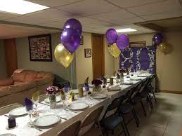 Personalized womans purple birthday party invitations. Royal Purple Gold Theme Birthday Party For My Grandma S 80th Kept It Simple With Gold P Gold Theme Birthday Party Purple Candles Purple Flower Arrangements