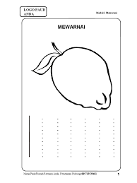 Demikian ulasan seputar download mewarnai gambar format pdf untuk anak tk dan paud, semoga membantu dan bermanfaat. Modul 1 Mewarnai Buah Buahan