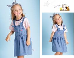 F3726166 Latest Top Design Cute Rabbit Ears Smile Embroided Girl Child Dress Wholesale Children S Boutique Clothing Buy Manufature Cowboy Vest Dress Childrens
