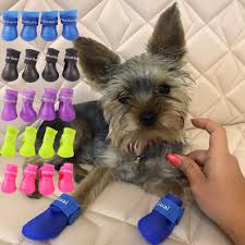 4 Adet Grup Pet Kopek Yagmur Ayakkabilari Kopekler Icin Patik Pvc Kaucuk Tasinabilir Kaymaz Su Gecirmez Evcil Kedi Yagmur Ayakkabi Tedarikcileri 5 Renkler Kopek Ayakk Aliexpress
