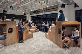 Collaboration Meeting Space At The Airbnb Office In Singapore By Farm Innovative Office Airbnb Office Airbnb Design