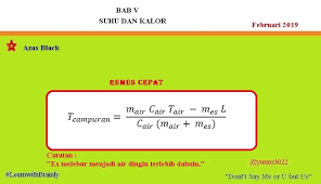 Maybe you would like to learn more about one of these? Sebanyak 100 G Es Pada Suhu 0 C Dicampur Dengan 200 G Air Yang Suhunya 50 C Berapa Suhu Akhir Brainly Co Id