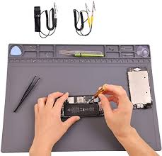 You can apply when your peuc. Amazon Com Anti Static Mat Esd Mat With Wrist Strap And Grounding Cord Auory Silicone Soldering Mat Heat Resistant 932 F For Phone Computer Laptop Electronics Repair Assembly 15 8 X 11 8 Gray