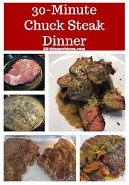 41 recipe ratings | success stories. Quick Beef Chuck Steak Recipe Easy 30 Minute Dinner Idea Chuck Steak Recipes Steak Dinner Chuck Steak