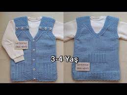 Alp Cocuk Yelegi Yapimi 3 4 Yas Cep Ve Kusak Suslemeli Kolay Sik Ata Efe Damat Bebek Yelek Tarifi Youtube Bebek Yelek Yelek Baby Knitting Patterns