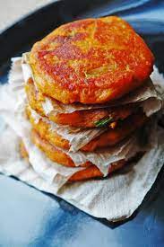 Yotam Ottolenghi S Sweet Potato Cakes From The Jerusalem Cookbook You Ll Need A Converter Recip Ottolenghi Recipes Yotam Ottolenghi Recipes Cooking Recipes
