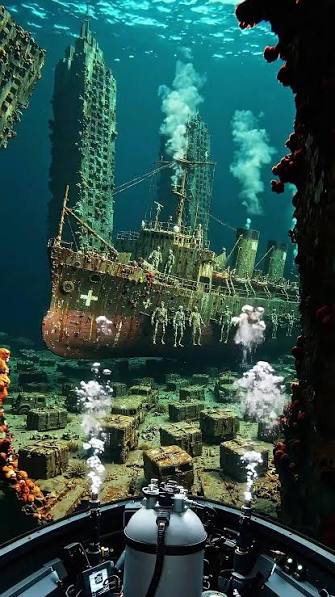 Patrice Warren | A deep-sea exploration reveals a vast underwater graveyard  where abandoned ships rest silently across the ocean floor. These vessels,  once... | Instagram
