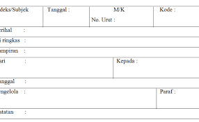 Cara mengisi lembar disposisi agar otomatis lgsg masuk ke agenda tanpa mengetik 2x. Contoh Format Kartu Kendali Cara Golden