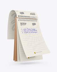 Download Notepad Mockup In Stationery Mockups On Yellow Images Object Mockups