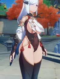 Genshin Impact Bottom Heavy Shenhe Mod Both Shapely & Nude – Sankaku Complex