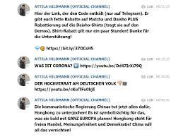 Attila klaus peter hildmann (* 22. Attila Hildmanns Telegram Staatsschutz Ermittelt Vip