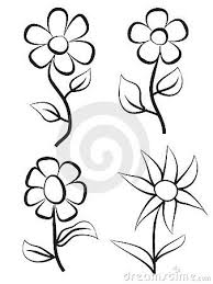 Hand Draw Flowers Flower Drawing Simple Flower Drawing Easy Flower Drawings
