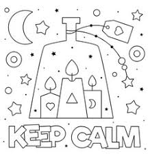 The original keep calm and carry on poster was created in 1939 by the british ministry of information during world war ii, as a propaganda poster, to advise the british populace to remain calm during an attack on britain. Keep Calm Coloring Page Royalty Free Vector Image