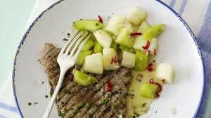 Paillard De Veau Avec Salade De Melon Recept