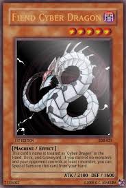 If only the opponent controls a monster, core can be banished from the graveyard to summon a cyber dragon from the deck. Fiend Cyber Dragon Yu Gi Oh Card Maker Wiki Fandom