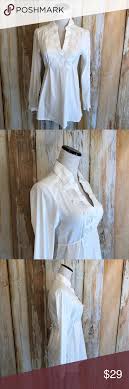 Sophie Clothing White Stretch Cotton Shirt Sz 40 M Stretch Cotton Clothes Cotton Shirt