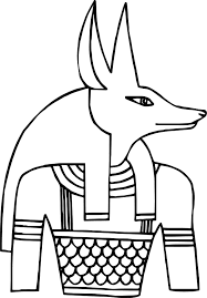 Awesome Anubis Just Coloring Page Egyptian Art Egyptian Crafts Coloring Pages