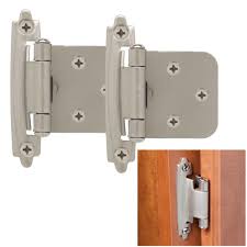 Lowes price american kitchen self closing clip on soft close cabinet hinge hot products item no: Classic Hardware 2 Pack Kitchen Cabinet Door Hinge Self Closing Face Mount Satin Nickel Greydock Com