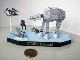 Star wars diorama is a collection of my personal set of star wars dioramas from the first three movies; Star Wars Hoth Battle Paper Diorama Star Wars Hoth Paper Crafts Paper Models