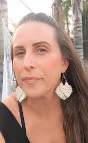 Tortoise Shell Diamond Macramé Earrings