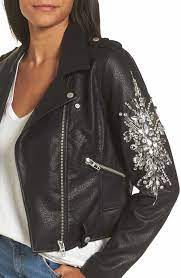 Blanknyc Embellished Faux Leather Moto Jacket Nordstrom Faux Leather Moto Jacket Jackets Clothes