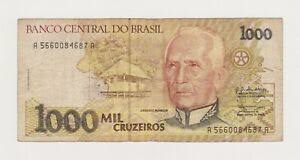 1000 brazilian central bank i will live with cattete, largo do machado, praia de botafogo lettering: 1000 Mil Cruzeiros Paper Money Of Brazil Banco Central Do Brazil Candido Rondon Ebay