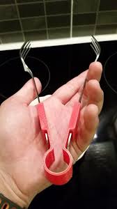 Sie können alle dateien sofort und ohne anmeldung herunterladen und mit dem drucken beginnen. 2 Forks Become Tongs By Vr50bt Thingiverse 3d Printing 3d Printing Diy Printers And Accessories